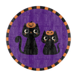 Halloween/Fall/Autumn/pumpkin/cat Cutting Board