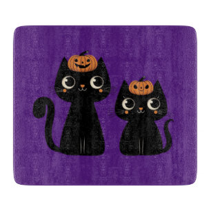 Halloween/Fall/Autumn/pumpkin/cat Cutting Board