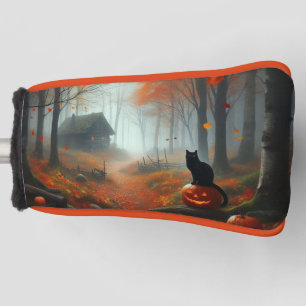 Halloween/Fall/Autumn/pumpkin/cat Golf Head Cover
