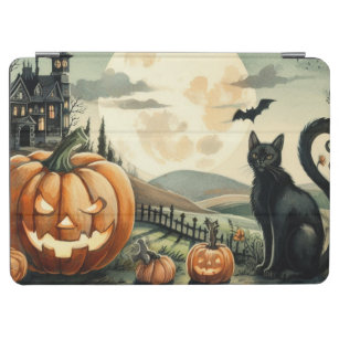 Halloween/Fall/Autumn/pumpkin/cat iPad Air Cover