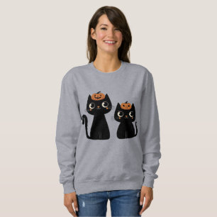 Halloween/Fall/Autumn/pumpkin/cat Sweatshirt