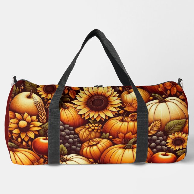 Halloween/Fall/Autumn/pumpkin Duffle Bag (Front)