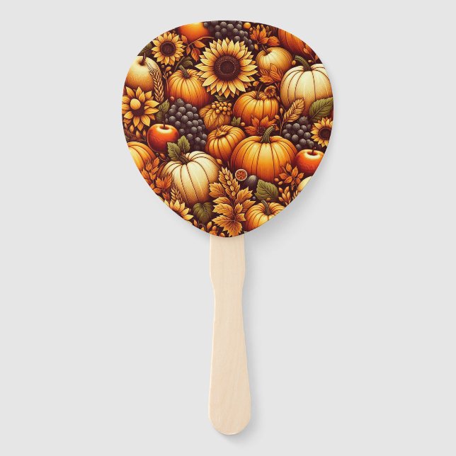 Halloween/Fall/Autumn/pumpkin Hand Fan (Front)