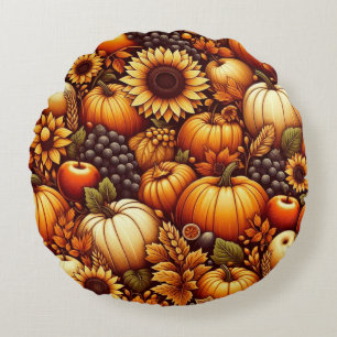 Halloween/Fall/Autumn/pumpkin Round Cushion