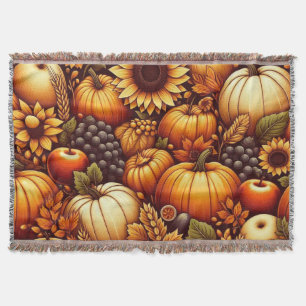 Halloween/Fall/Autumn/pumpkin Throw Blanket