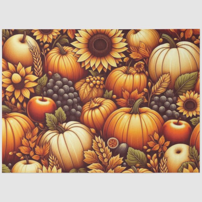 Halloween/Fall/Autumn/pumpkin Tissue Paper (Front)