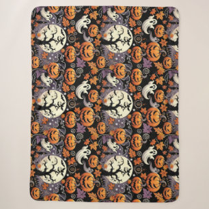 Halloween/Fall/Autumn Sherpa Blanket