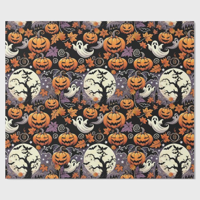 Halloween/Fall/Autumn Wrapping Paper (Flat)
