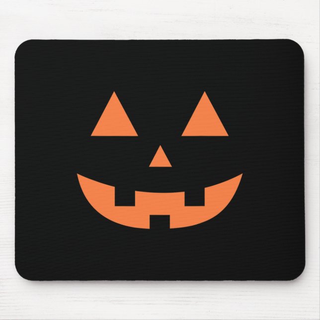 Halloween Fall Scary Jack O' Lantern Pumpkin  Mouse Pad (Front)