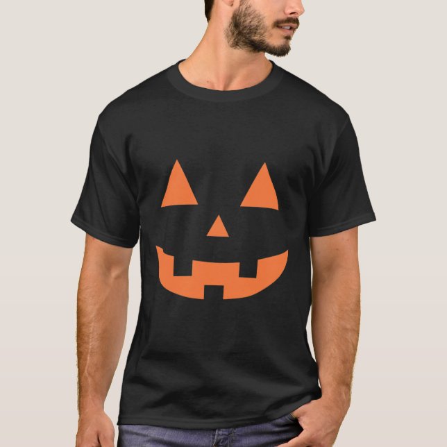 Halloween Fall Scary Jack O' Lantern Pumpkin  T-Shirt (Front)