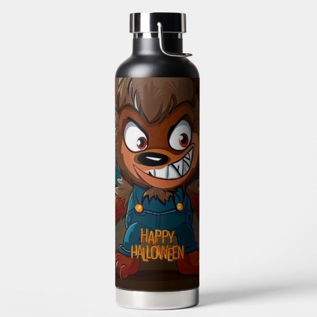 Halloween/Fall/Werewolf/Cartoon Water Bottle (Left)