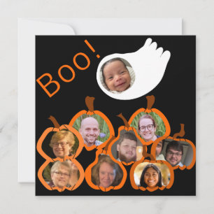 Halloween Family Collage  Holiday Card