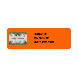 Halloween Fantasmagorical Cicada Address Label
