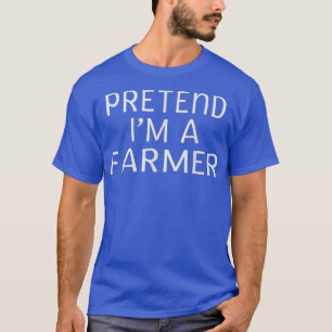 Halloween Farmer Costume Men Women Adult Farming T-Shirt
