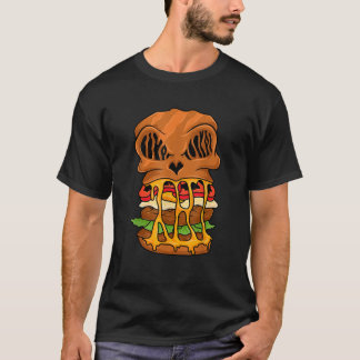 Halloween Fast Food Zombie Hamburger  T-Shirt