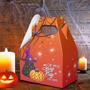 Halloween Favour Box Designer Pumpkins & Witch Hat