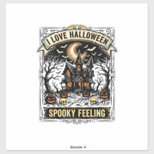 Halloween Feeling Shirt Vintage Haunted House Desi