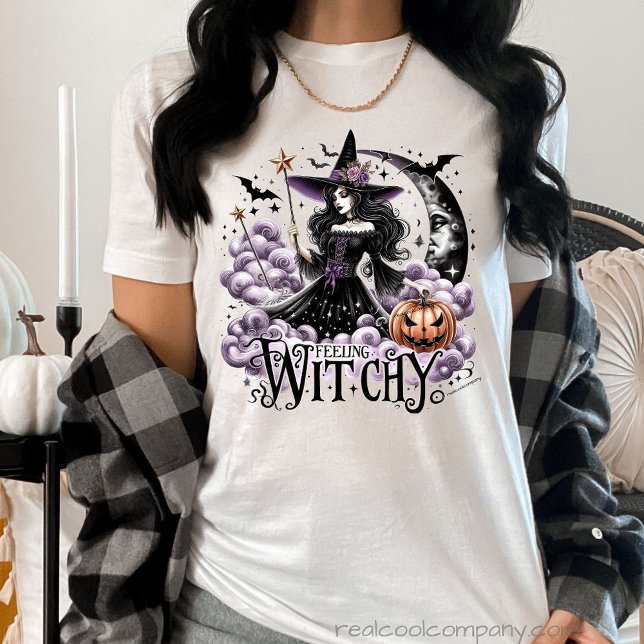 Halloween Feeling Witchy T-Shirt Tri-Blend Shirt (Creator Uploaded)
