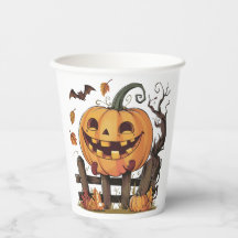 Halloween Festive Pumpkin Paper cup