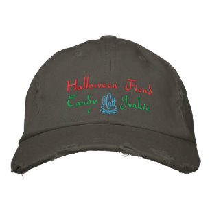 Halloween Fiend Candy Junkie In Nickel Embroidered Hat