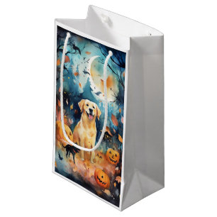 Halloween Finnish Lappund With Pumpkins Scary Small Gift Bag