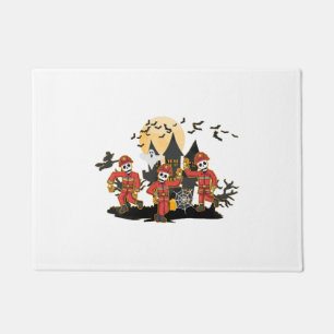 Halloween Firefighter Doormat