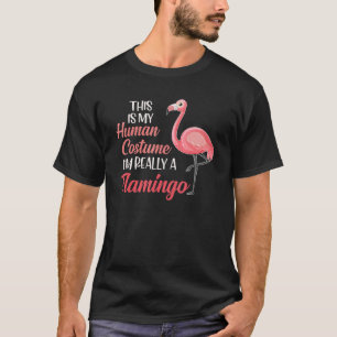 Halloween Flamingo Trick Or Treat Pink Flamingo T-Shirt