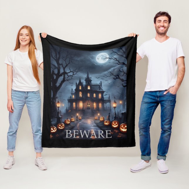 Halloween Fleece Blanket (In Situ)