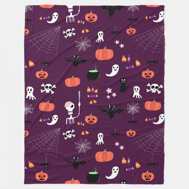 Halloween Fleece Blanket (Front)