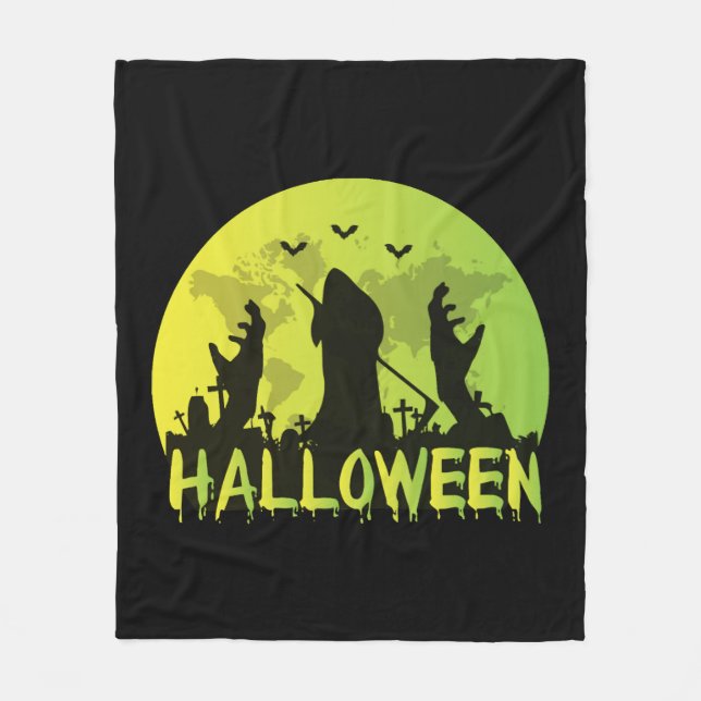 Halloween                                fleece blanket (Front)