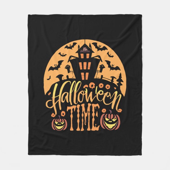 Halloween Fleece Blanket (Front)