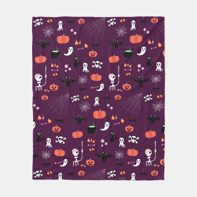 Halloween Fleece Blanket (Front)
