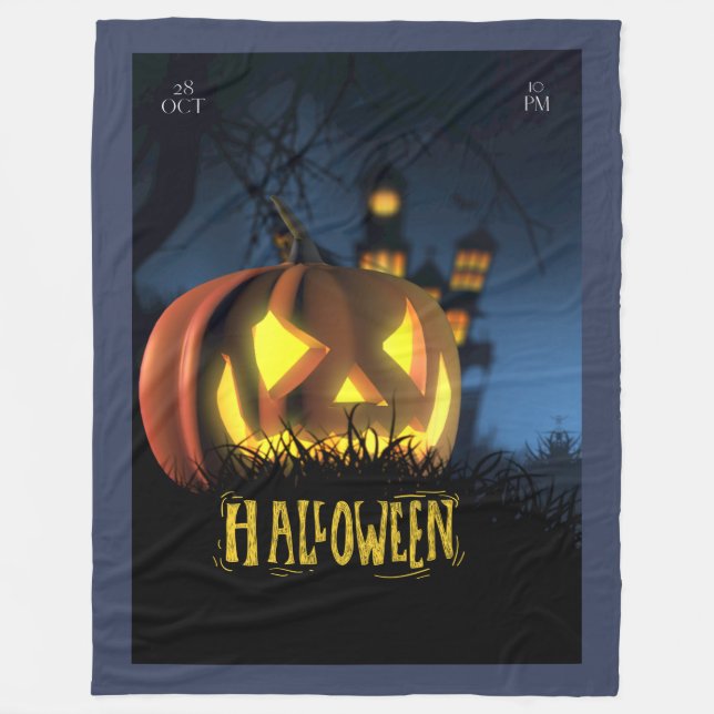 Halloween Fleece Blankets  (Front)