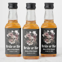 Halloween Floral Skull Bride or Die Bridal Shower
