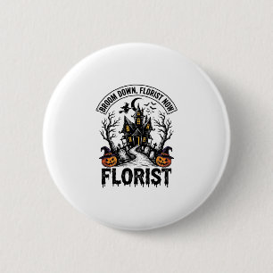 Halloween Florist Witch Vintage Haunted House Shir 6 Cm Round Badge