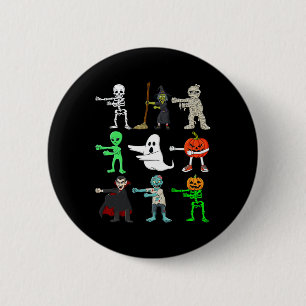 Halloween Floss Like A Boss Monsters Boys Girls Ki 6 Cm Round Badge