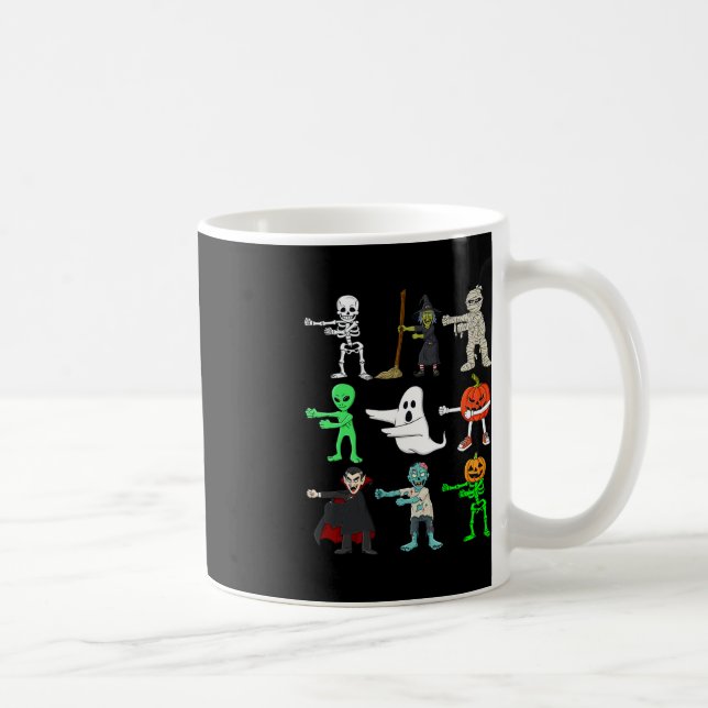 Halloween Floss Like A Boss Monsters Boys Girls Ki Coffee Mug (Right)
