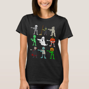 Halloween Floss Like A Boss Monsters Boys Girls Ki T-Shirt