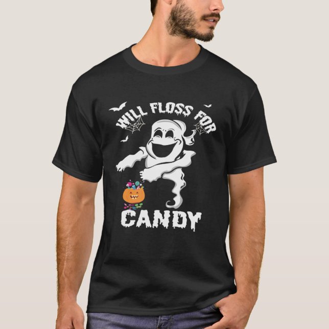 Halloween  Flossing Ghost Dance Kids T-Shirt (Front)