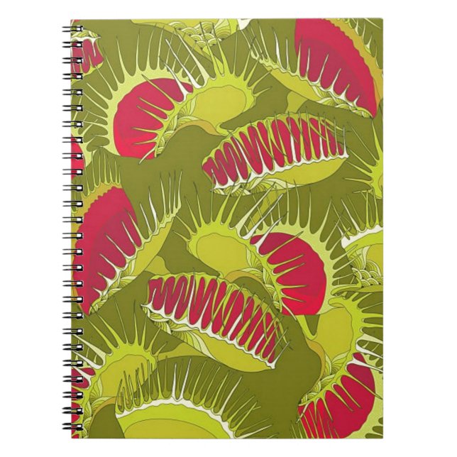 halloween fly trap spiral notebook (Front)