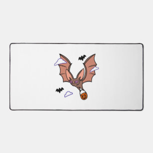 Halloween flying bat cute desk mat