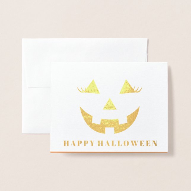 Halloween Foil Card (Front With Envelope)