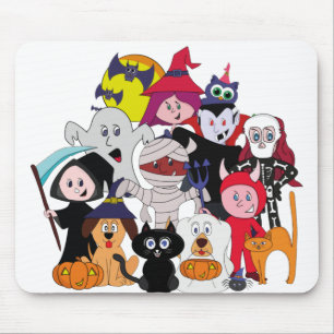 Halloween Folks Mouse Pad