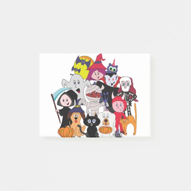 Halloween Folks Post-it Notes (Front)