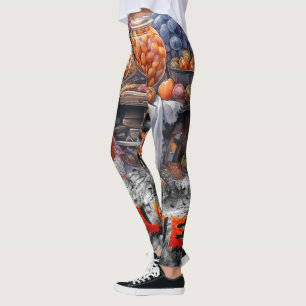 Halloween food for Party themed  Leggings