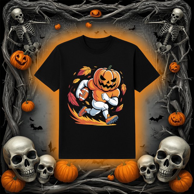 Halloween Football Pumpkin | Running Back T-Shirt (Creator Uploaded)