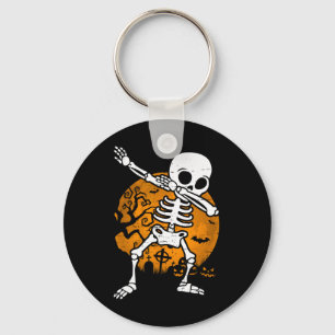 Halloween  For Boys Kids Dabbing Skeleton Costume  Key Ring