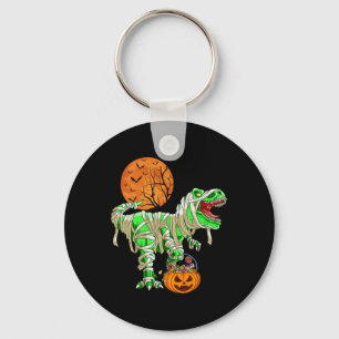 Halloween for Boys Men Dinosaur T-rex Mummy Pumpk Key Ring
