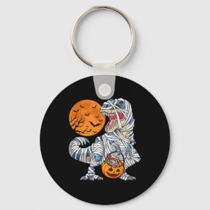 Halloween For Boys Men Dinosaur T Rex Mummy Pumpki Key Ring