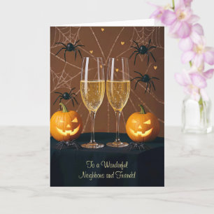 Halloween for Neighbours and Friends Cute Cheers Card